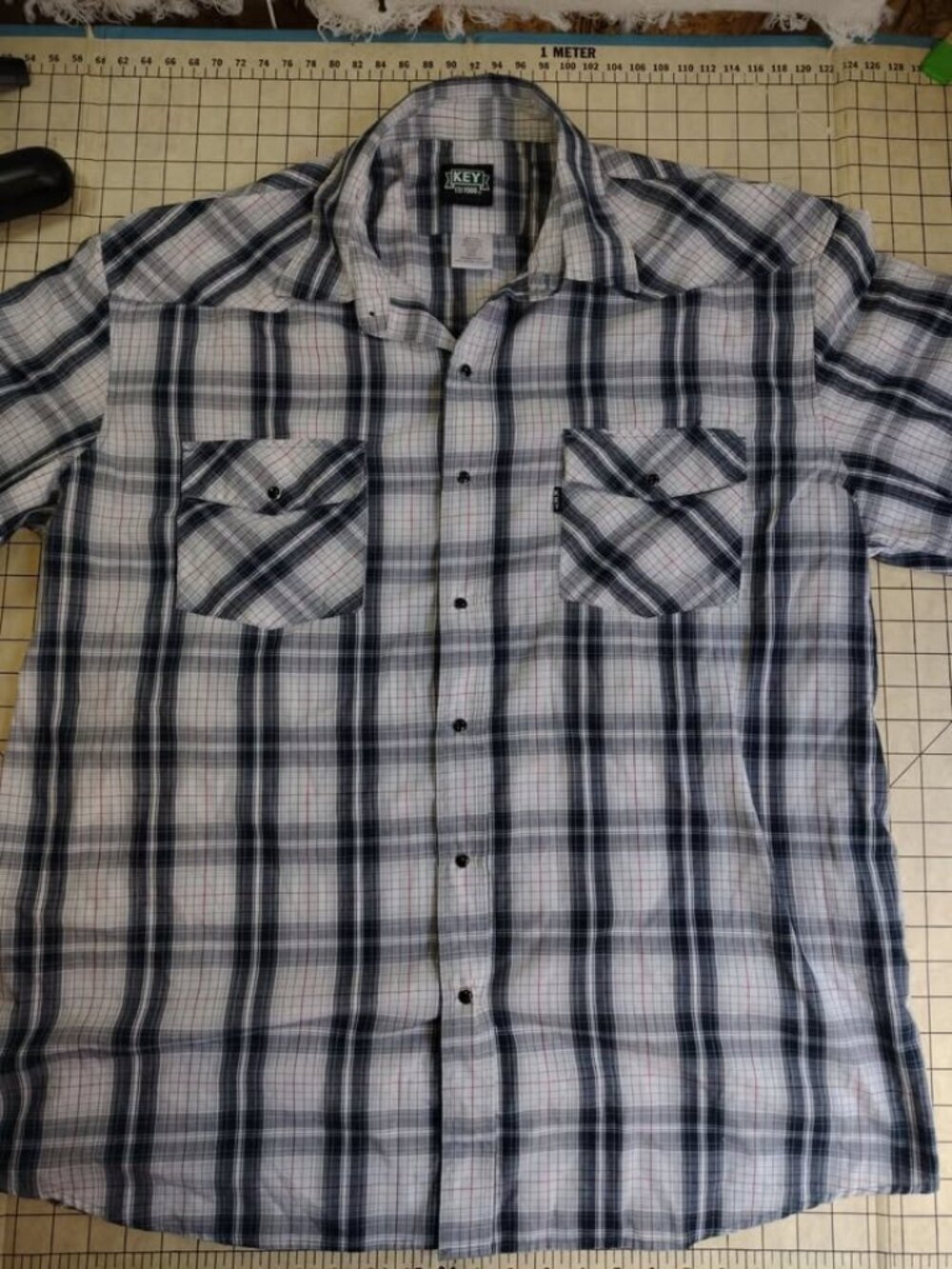 Men's Key Apparel long sleeve button-down shirt